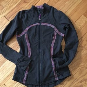 Lululemon Define Jacket Size 6 Deep Coal/Wee Are From Space Black March Multi